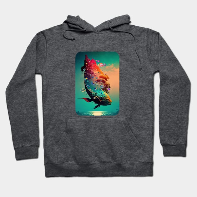 Tropical Cove Hoodie by DavidLoblaw